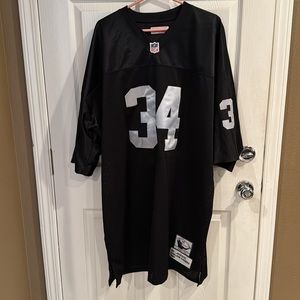 Size 60 Raiders Bo Jackson Mitchell Ness Throwback  jersey